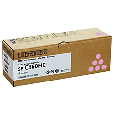 Тонер-картридж лазерный RICOH (SP C360E) SP C360/C361 пурпурный оригинальный ресурс 1500 стр. 408191