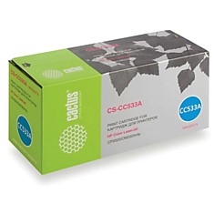 Картридж лазерный CACTUS (CS-CC533A) для HP ColorLaserJet CP2025/CM2320 пурпурный ресурс 2800 стр.