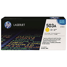 Картридж лазерный HP (Q7582A) ColorLaserJet CP3505/3800 желтый оригинальный ресурс 6000 стр.