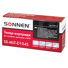 Картридж лазерный SONNEN (SS-MLT-D104S) для SAMSUNG ML-1660/1665 и другие ВЫСШЕЕ КАЧЕСТВО ресурс 1500 стр. 362914