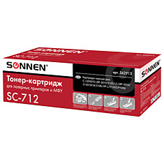 Картридж лазерный SONNEN (SC-712) для CANON LBP-3010/3100 ВЫСШЕЕ КАЧЕСТВО ресурс 1500 стр. 362913