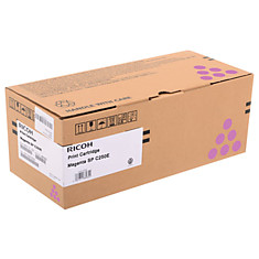 Тонер-картридж лазерный RICOH (SP C250E) SPC250/C260/C261/C260/C261 пурпурный оригинальный ресурс 1600 стр. 407545
