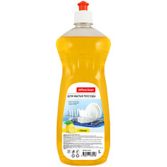 Средство для мытья посуды OfficeClean "Лимон", пуш-пул, 1л