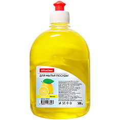 Средство для мытья посуды OfficeClean "Лимон", пуш-пул, 500мл