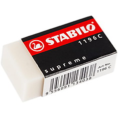 Ластик Stabilo "Supreme", прямоугольный, картонный держатель, 62*22*11мм