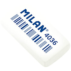Ластик Milan "4036", прямоугольный, синтетический каучук, 39*20*8мм