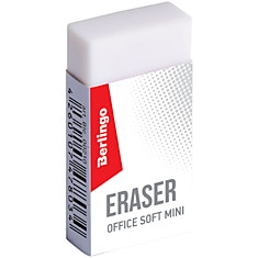 Ластик Berlingo "Office soft" мини, прямоугольный, термопластичная резина, 40*20*10мм
