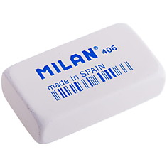 Ластик Milan "406", прямоугольный, синтетический каучук, 68*39*18мм