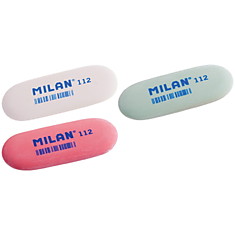 Ластик Milan "112", овальный, синтетический каучук, 73*28*9мм