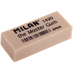 Ластик Milan "Master Gum 1420", прямоугольный, синтетический каучук, 55*23*13мм