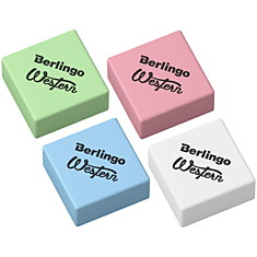 Ластик Berlingo "Western", прямоугольный, термопластичная резина, 28*28*12мм