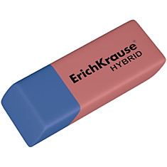 Ластик Erich Krause "Hybrid", комбинированный, термопластичная резина, 54*18*7,5мм