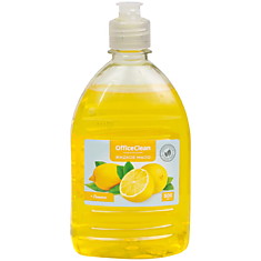 Мыло жидкое OfficeClean "Лимон", пуш-пул, 500мл