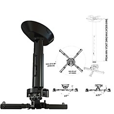 Кронштейн для проекторов потолочный WIZE PRO PR-24A 3 степени свободы высота 46-61 см 23 кг черный