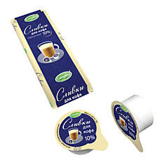 Сливки порционные CAMPINA питьевые стерилизованные жирность 10 100 г (10 штук х 10 г)