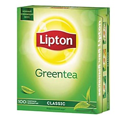 Чай LIPTON (Липтон) Clear Green зеленый 100 пакетиков с ярлычками по 13 г 65415224