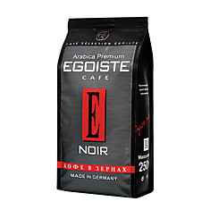 Кофе в зернах EGOISTE Noir натуральный 250 г 100 арабика вакуумная упаковка 7348