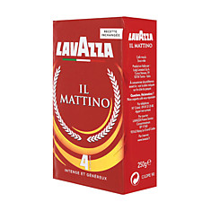 Кофе молотый LAVAZZA (Лавацца) Mattino натуральный 250 г вакуумная упаковка 3201