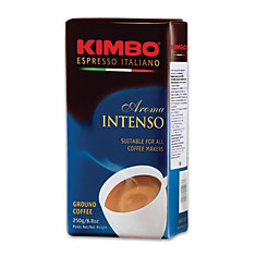 Кофе молотый KIMBO Aroma Intenso (Кимбо Арома Интенсо) натуральный 250 г вакуумная упаковка