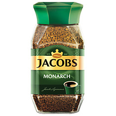 Кофе растворимый JACOBS MONARCH сублимированный 190 г в стеклянной банке 11233