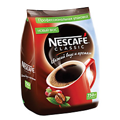 Кофе растворимый NESCAFE Classic гранулированный 750 г мягкая упаковка 11623339
