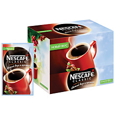 Кофе растворимый NESCAFE Classic гранулированный 30 пакетов по 2 г (упаковка 60 г) 12267715