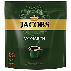 Кофе растворимый JACOBS MONARCH сублимированный 500 г мягкая упаковка 26686