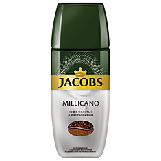 Кофе молотый в растворимом JACOBS MONARCH Millicano сублимированный 95 г стеклянная банка 41015