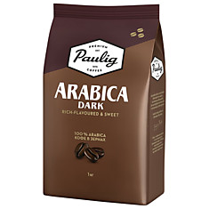 Кофе в зернах PAULIG (Паулиг) Arabica DARK натуральный 1000 г вакуумная упаковка 16608