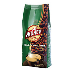 Кофе в зернах ЖОКЕЙ Классический натуральный 500 г вакуумная упаковка 0242-12