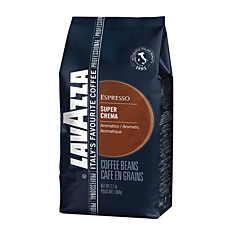 Кофе в зернах LAVAZZA (Лавацца) Espresso Super Crema натуральный 1000 г вакуумная упаковка 4202