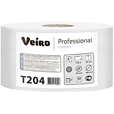 Бумага туалетная Veiro Professional "Comfort"(Q2, Т2) 2-х слойн., 170м/рул, тиснение, белая