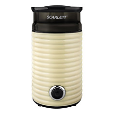 Кофемолка SCARLETT SC-CG44502 160 Вт объем 60 г пластик ножи из нержавеющей стали бежевая/черная SC - CG44502