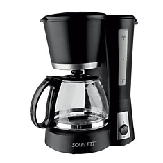 Кофеварка капельная SCARLETT SC-038 объем 06 л мощность 600 Вт подогрев пластик черная