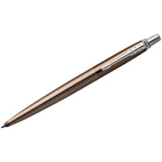 Ручка шариковая Parker "Jotter Premium Carlisle Brown Pinstripe CT" синяя, 1,0мм, кнопочн, подар.уп.