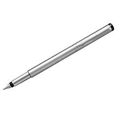 Ручка перьевая Parker "Vector Limited Edition Stainless Steel CT" синяя, 0,8мм, кнопочн., подар. уп.