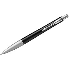 Ручка шариковая Parker "Urban Premium Ebony Metal CT" синяя, 1,0мм, кнопочн., подар. уп.