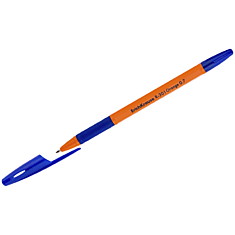 Ручка шариковая Erich Krause "R-301 Orange" синяя, 0,7мм, грип