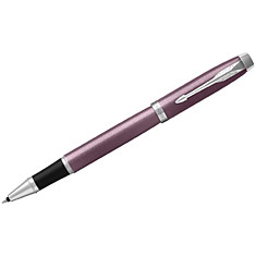Ручка-роллер Parker "IM Light Purple CT" черная, 0,8мм, подар. уп.
