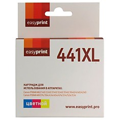 CL-441XL Картридж EasyPrint IC-CL441XL для Canon PIXMA MG2140/3140/3540/MX394/434/474, цветной