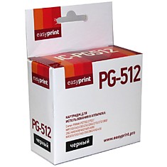 PG-512 Картридж EasyPrint IC-PG512 для Canon PIXMA iP2700/MP230/260/280/480/MX330/360/410, чёрный